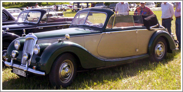 1949-51 Riley Drophead Coupe Convertible Tops and Convertible Top Parts