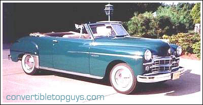 Dodge Coronet Coupe , 1949-52. Convertible Top and Convertible Top Parts