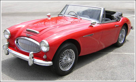 Austin Healey 3000 BJ7 Mark II (4 Seater), 1963-64. Convertible Top and Convertible Top Parts